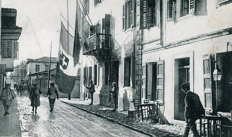 Occupying Italian Troops in the city of Vlora, 1920