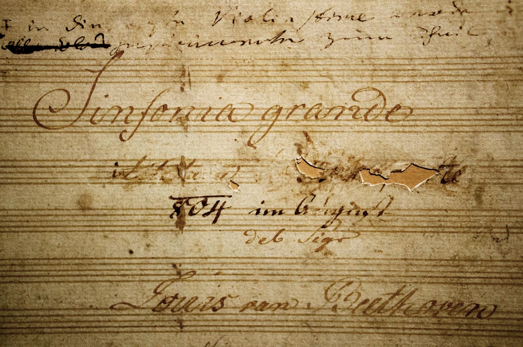 Title page of Beethoven's Third Symphony.