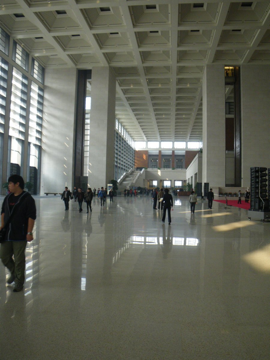 Image above, grand entranceway of the renovated National Museum of China.