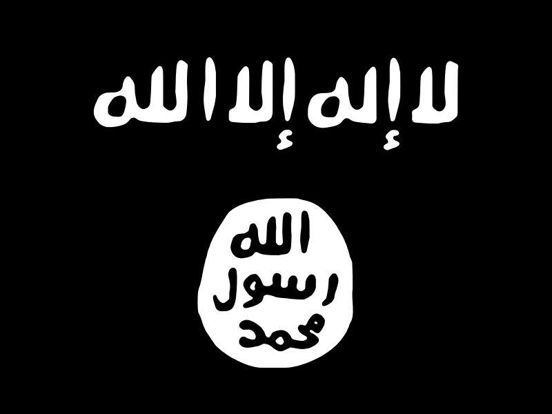 Flag of the 'Islamic State of Iraq and Syria' (ISIS) or 'Islamic State of Iraq and the Levant' (ISIL).
