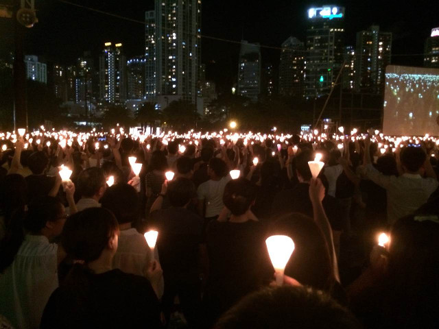 June 4th, 2014, at Hong Kong’s Victoria Park.