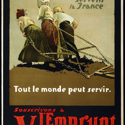 A 1918 poster calling upon Canadians to buy Victory Bonds.