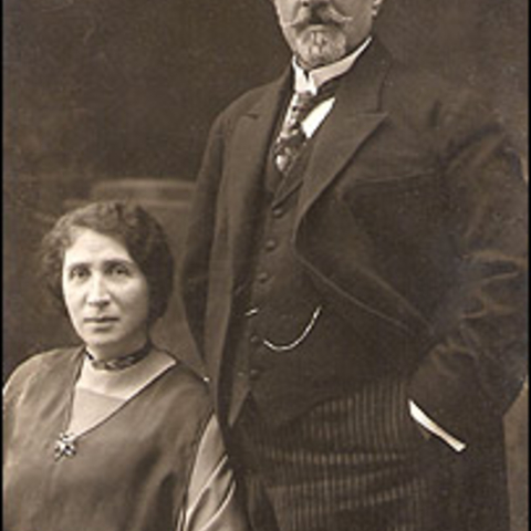 Mahmud Tarzi, influential poet and leader of Afghanistan near the turn of the 20th century, with his wife, Asma Rasmiya Mahmud Tarzi, influential poet and leader of Afghanistan near the turn of the 20th century, with his wife, Asma Rasmiya