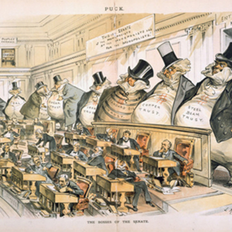 Cartoon - Bosses of the Senate by Joseph Keppler
